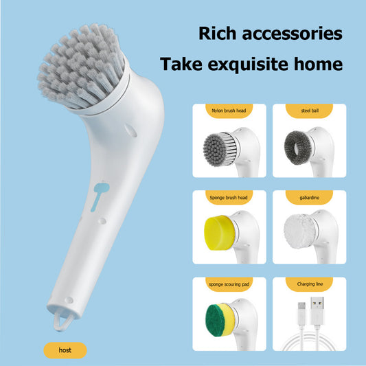 5-in-1 Electric Cleaning Brush – Clean Smarter, Not Harder