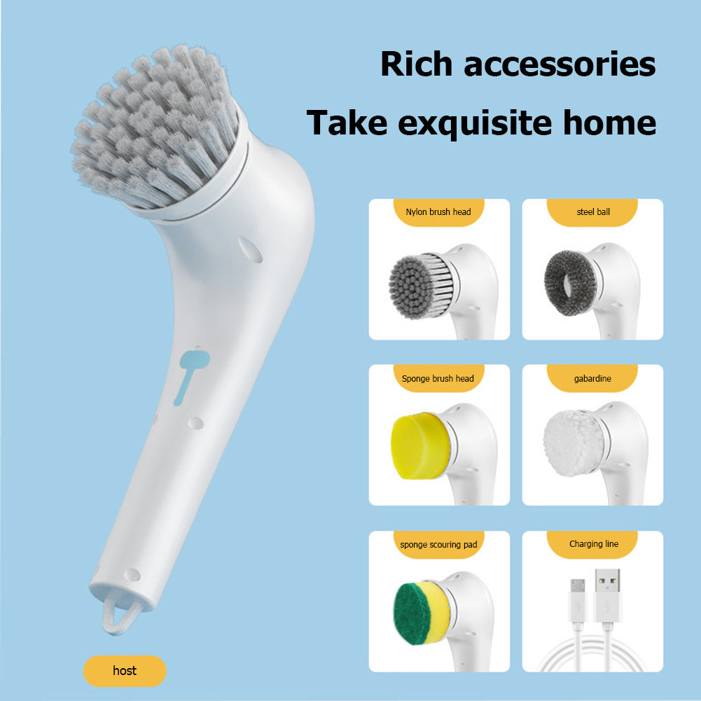 5-in-1 Electric Cleaning Brush – Clean Smarter, Not Harder