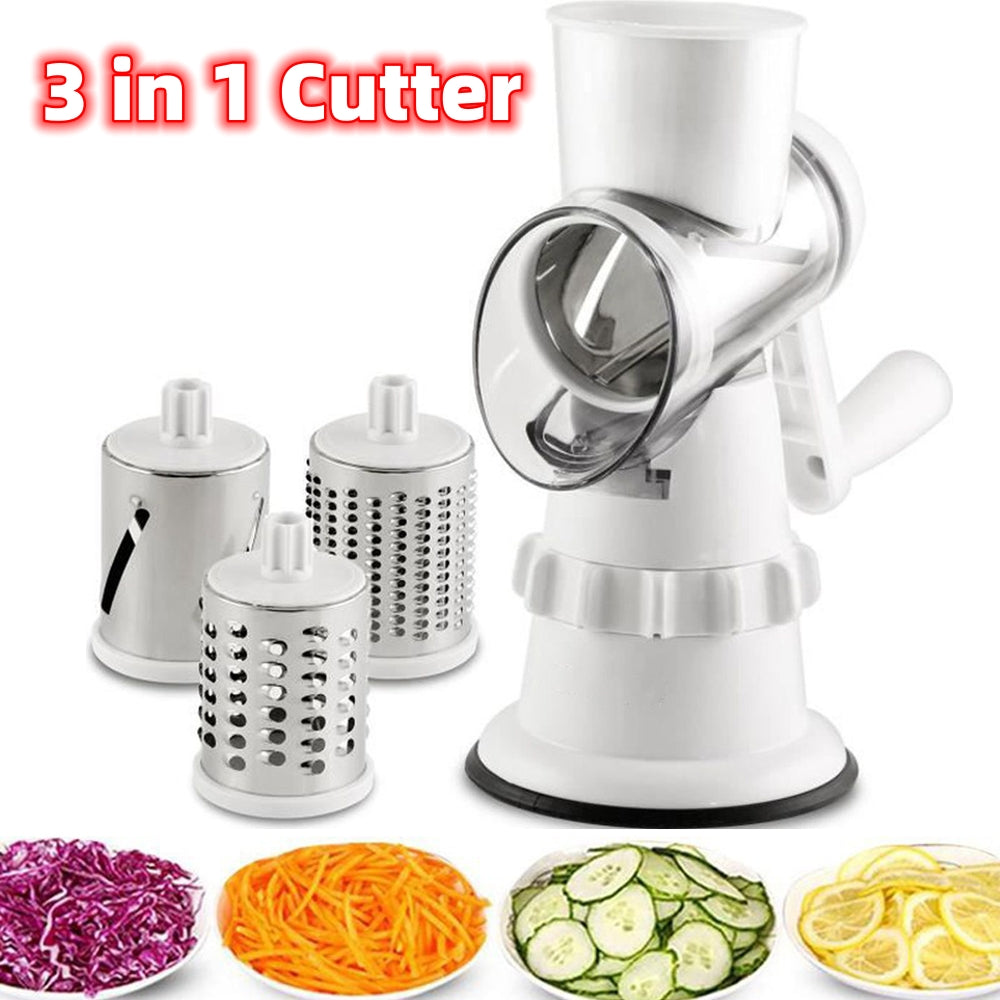 3 In 1 Vegetable Slicer Manual Kitchen Accesseries