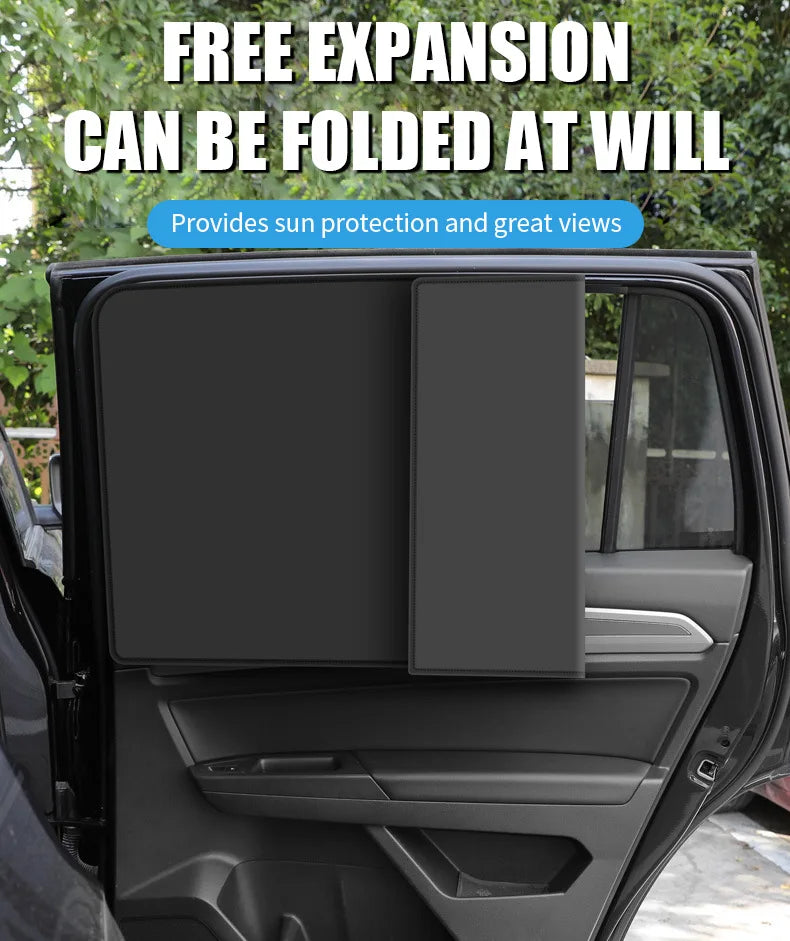 Car Sunshade Magnetic Curtain: Full Blackout UV Protection for Summer Sun Protection