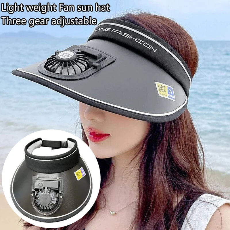 USB Cooling Fan Sun Visor