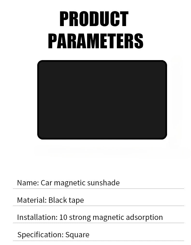 Car Sunshade Magnetic Curtain: Full Blackout UV Protection for Summer Sun Protection