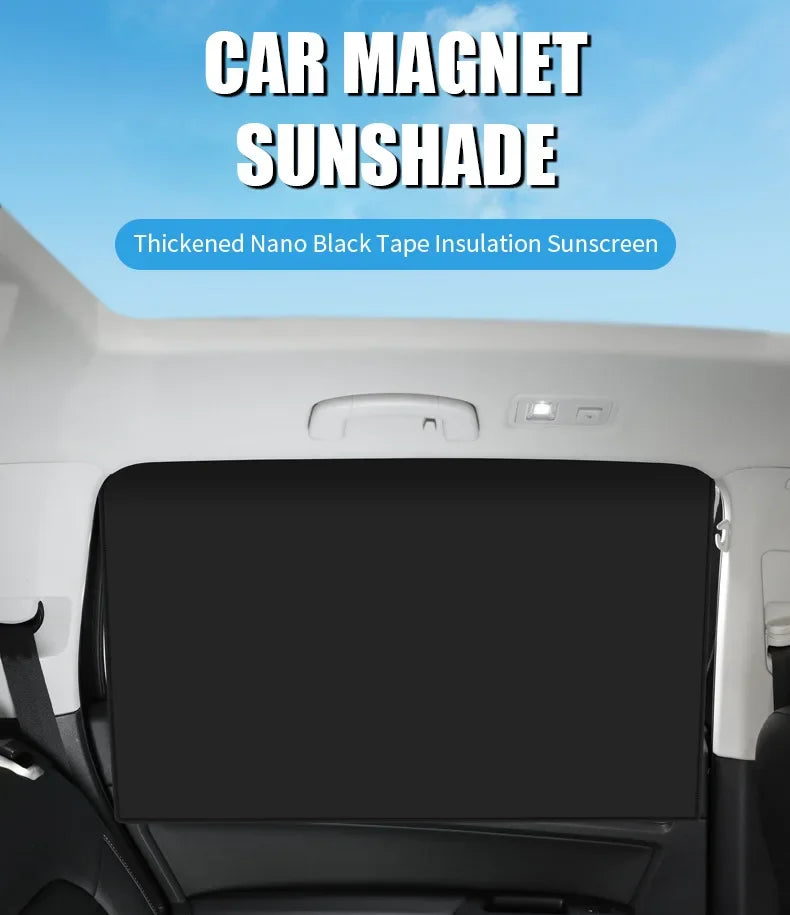 Car Sunshade Magnetic Curtain: Full Blackout UV Protection for Summer Sun Protection