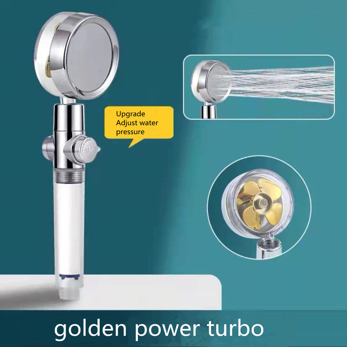 360° Rotating High Pressure Shower Head